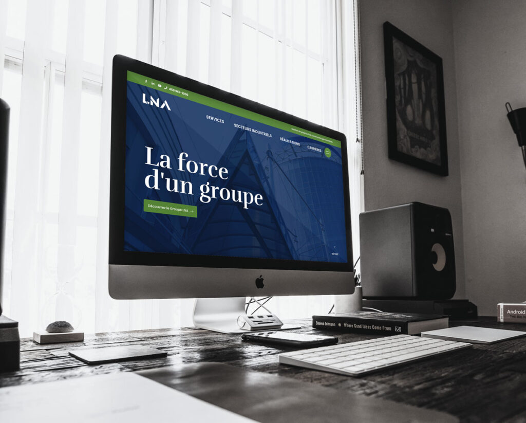 Nouveau site Internet - Groupe LNA - Gestion de projets de construction
